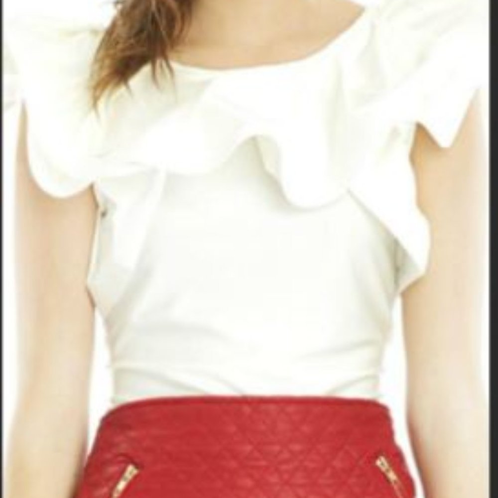 Ruffled Short Sleeve Top